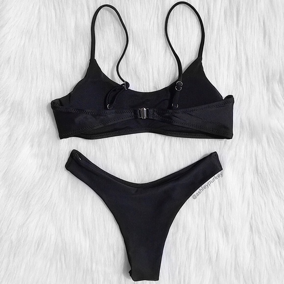 Daisys Boutique | Swim | Sale Black Cheeky Bikini Set | Poshmark